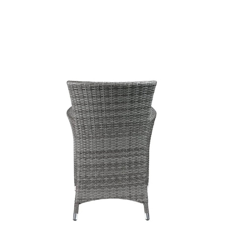 Tashelle Gray Fabric & Gray Wicker Patio Bistro Set Model 45000 By ACME Furniture