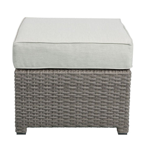 ACME Salena Beige Fabric & Gray Wicker Salena Patio Sofa & Ottoman Model 45015