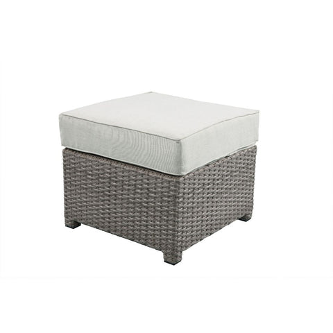 ACME Salena Beige Fabric & Gray Wicker Salena Patio Sofa & Ottoman Model 45015