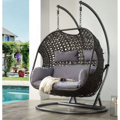 Valencia Porch Swing Vasant Fabric & Wicker Vasant Patio Swing Chair Model 45084