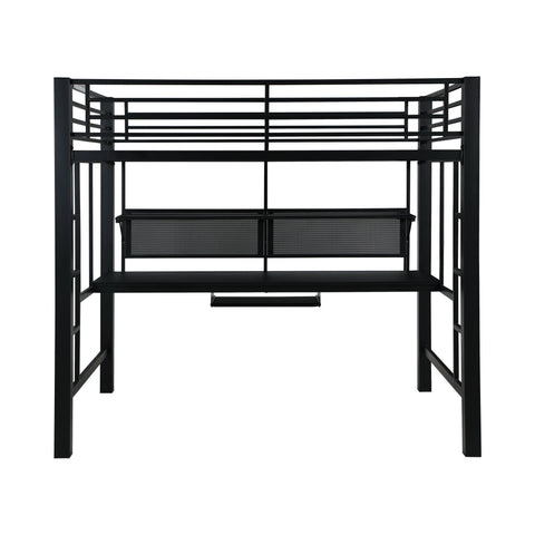 Coaster Avalon Full Workstation Loft Bed Black Model 460023