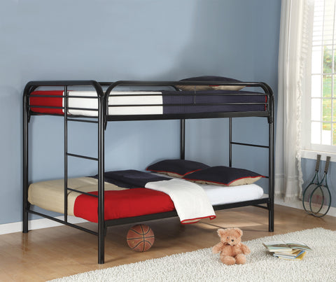 Coaster Morgan Full over Full Bunk Bed Black Model 460056K
