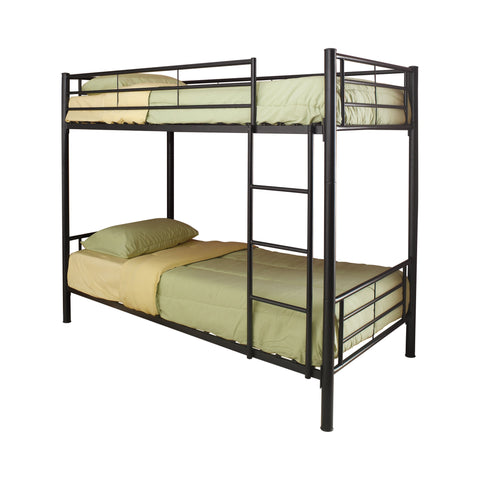Coaster Hayward Twin over Twin Bunk Bed Silver Model 460072