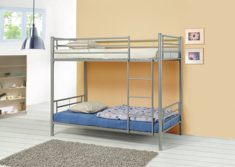 Coaster Hayward Twin over Twin Bunk Bed Silver Model 460072