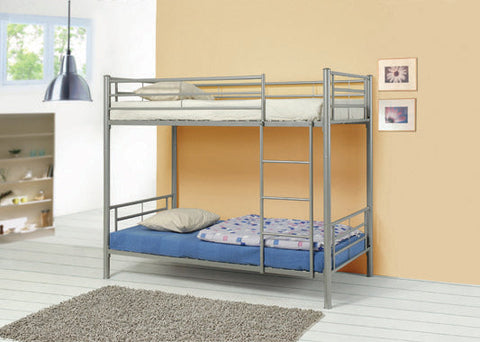 Coaster Hayward Twin over Twin Bunk Bed Silver Model 460072