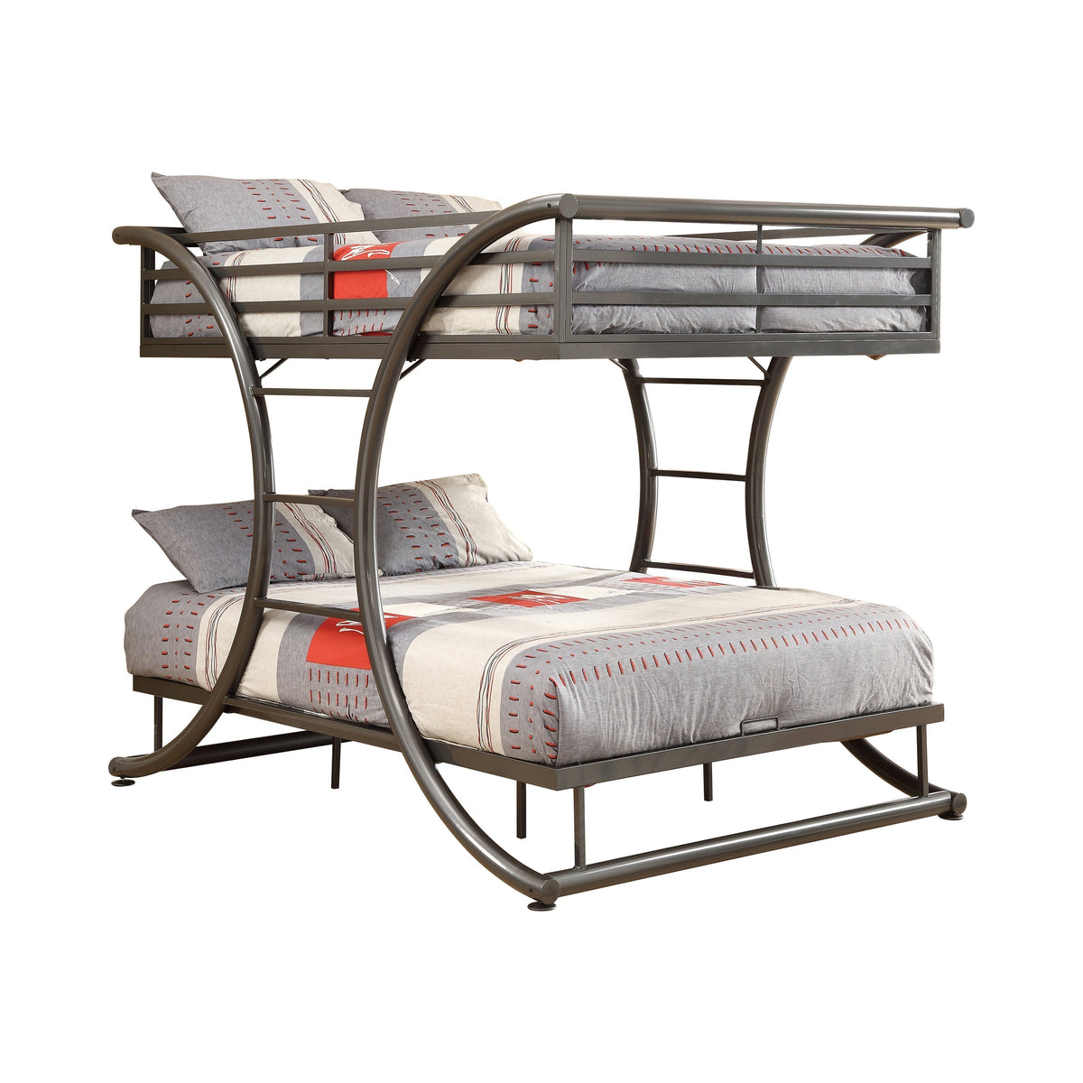 Coaster Stephan Full over Full Bunk Bed Gunmetal Model 460078