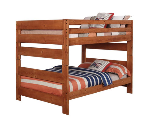 Coaster Wrangle Hill Full over Full Bunk Bed Amber Wash Model 460096