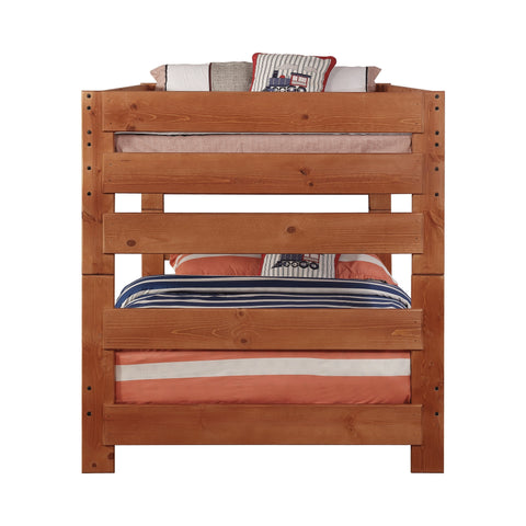 Coaster Wrangle Hill Full over Full Bunk Bed Amber Wash Model 460096