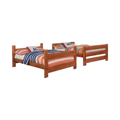 Coaster Wrangle Hill Full over Full Bunk Bed Amber Wash Model 460096