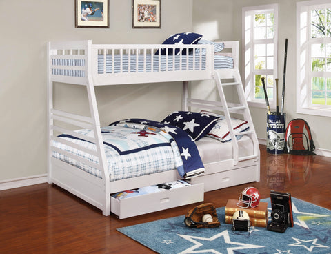 Coaster Ashton Twin over Full 2-drawer Bunk Bed White Model 460180