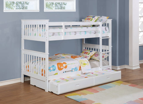 Coaster Chapman Twin over Twin Bunk Bed White Model 460244N