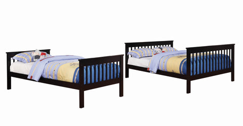 Coaster Chapman Twin over Full Bunk Bed Black Model 460259