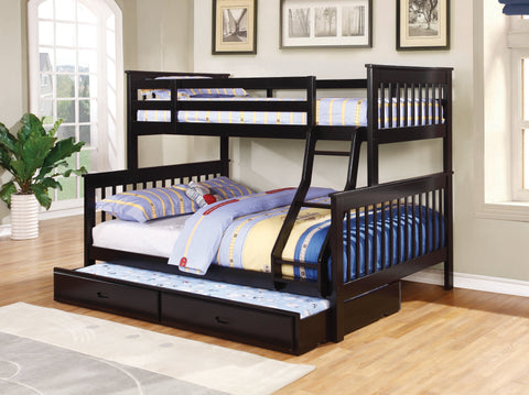 Coaster Chapman Twin over Full Bunk Bed Black Model 460259