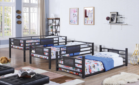 Coaster Rogen Twin Triple Bunk Bed Dark Bronze Model 460394T