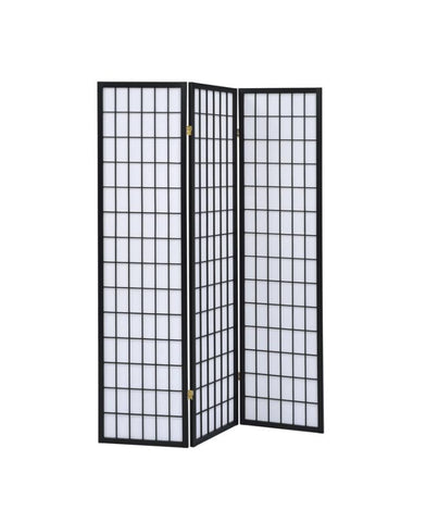 Coaster Carrie 3-panel Folding Screen Black and White Model 4622