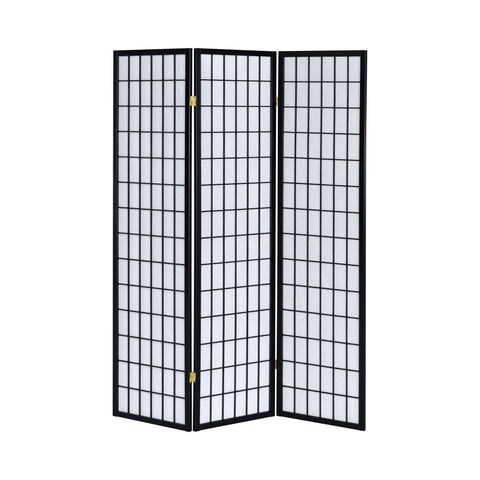 Coaster Carrie 3-panel Folding Screen Black and White Model 4622
