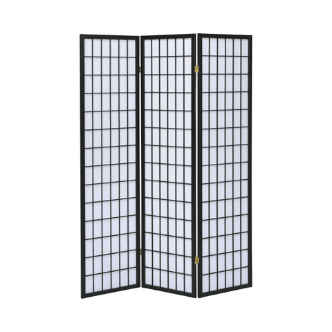 Coaster Carrie 3-panel Folding Screen Black and White Model 4622