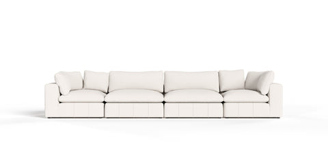 Divani Casa Vicki Modern Off White Fabric Modular Sectional Model VGKV-KF.8033-MOD-IVORY