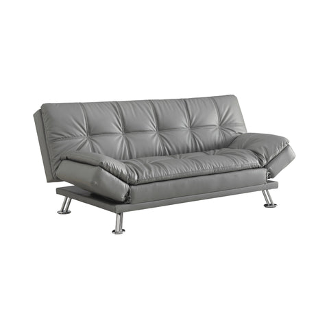 Coaster Dilleston Tufted Back Upholstered Sofa Bed Grey Model 500096