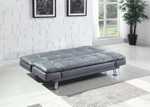 Coaster Dilleston Tufted Back Upholstered Sofa Bed Grey Model 500096
