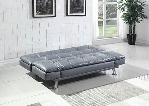 Coaster Dilleston Tufted Back Upholstered Sofa Bed Grey Model 500096