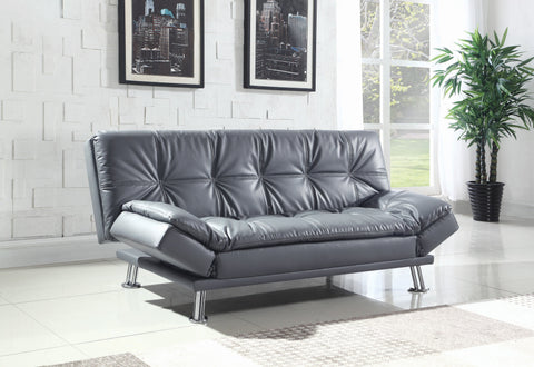 Coaster Dilleston Tufted Back Upholstered Sofa Bed Grey Model 500096