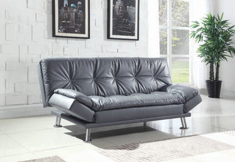 Coaster Dilleston Tufted Back Upholstered Sofa Bed Grey Model 500096