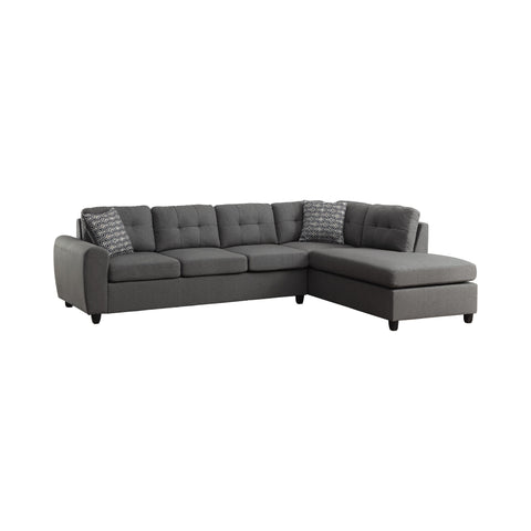 Coaster Stonenesse Tufted Sectional Grey Model 500413