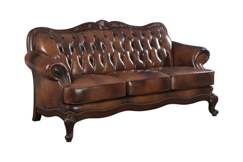 Coaster Victoria Rolled Arm Sofa Tri-tone and Brown Model 500681