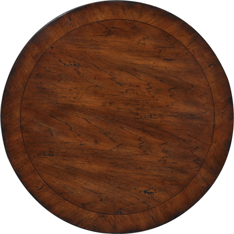 Hooker Furniture Living Room Round Pedestal Accent Table