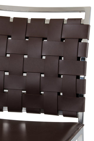 Shasta Modern Brown Eco Leather Bar Stool (Set Of 2) Model VGHR5011B-BRN