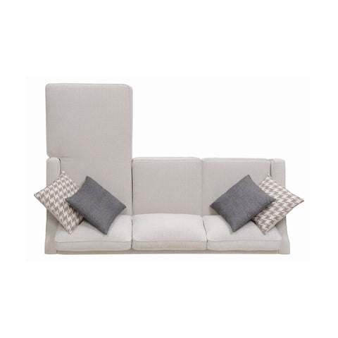 Coaster McLoughlin Upholstered Sectional Cream Model 501840