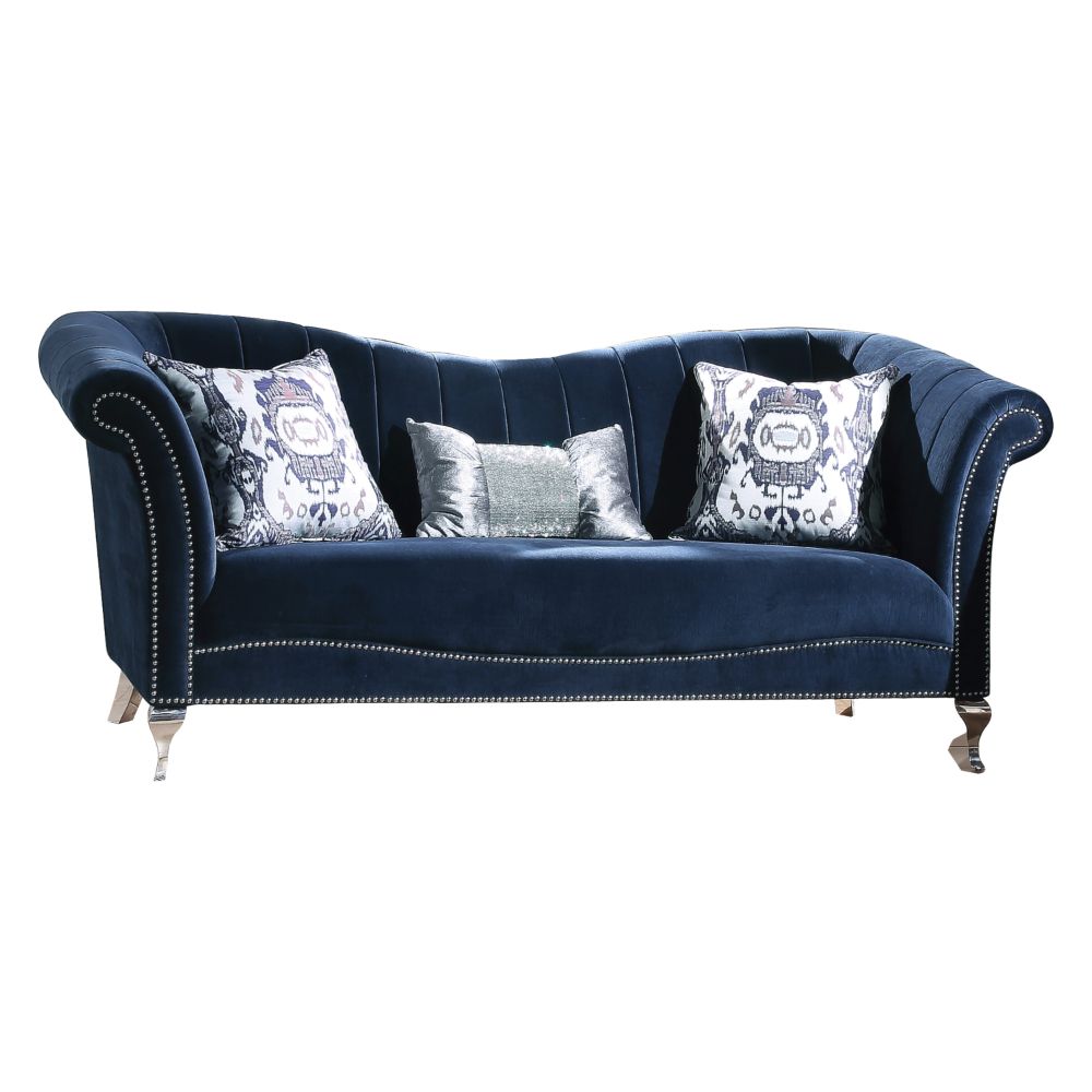 ACME Jaborosa Blue Velvet Jaborosa Sofa Model 50345