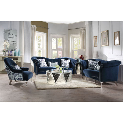 ACME Jaborosa Blue Velvet Jaborosa Sofa Model 50345