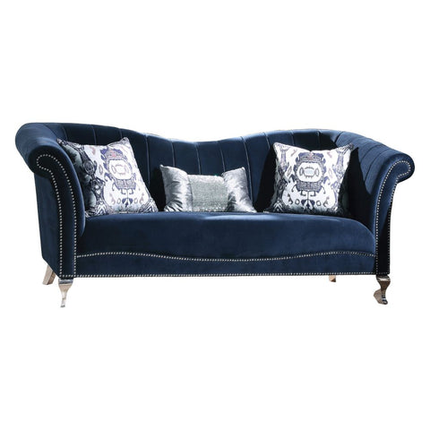 ACME Jaborosa Blue Velvet Jaborosa Sofa Model 50345