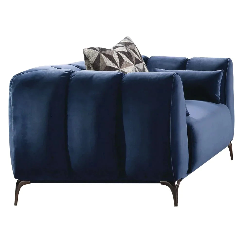 Hellebore Blue Velvet Chair Model 50437 By ACME Furniture