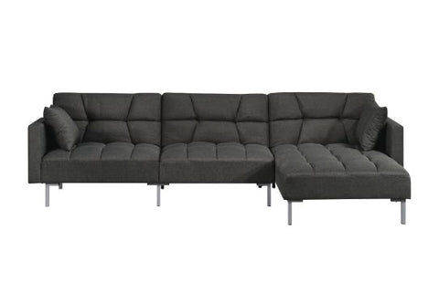 ACME Duzzy Dark Gray Fabric Duzzy Sectional Sofa Model 50485