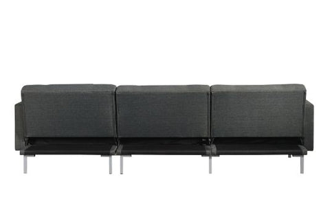 ACME Duzzy Dark Gray Fabric Duzzy Sectional Sofa Model 50485