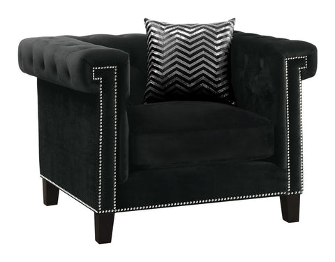 Coaster Reventlow Tufted Chair Black Model 505819