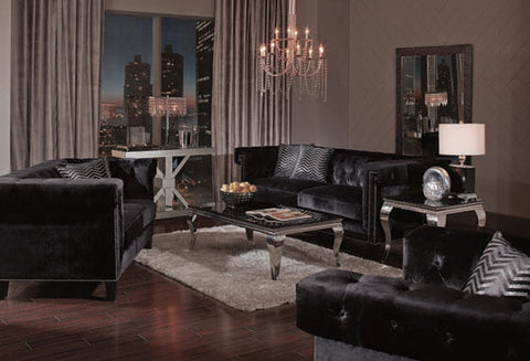 Coaster Reventlow Tufted Chair Black Model 505819