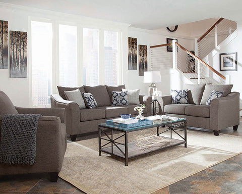 Coaster Salizar Flared Arm Sofa Grey Model 506021
