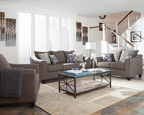 Coaster Salizar Flared Arm Sofa Grey Model 506021