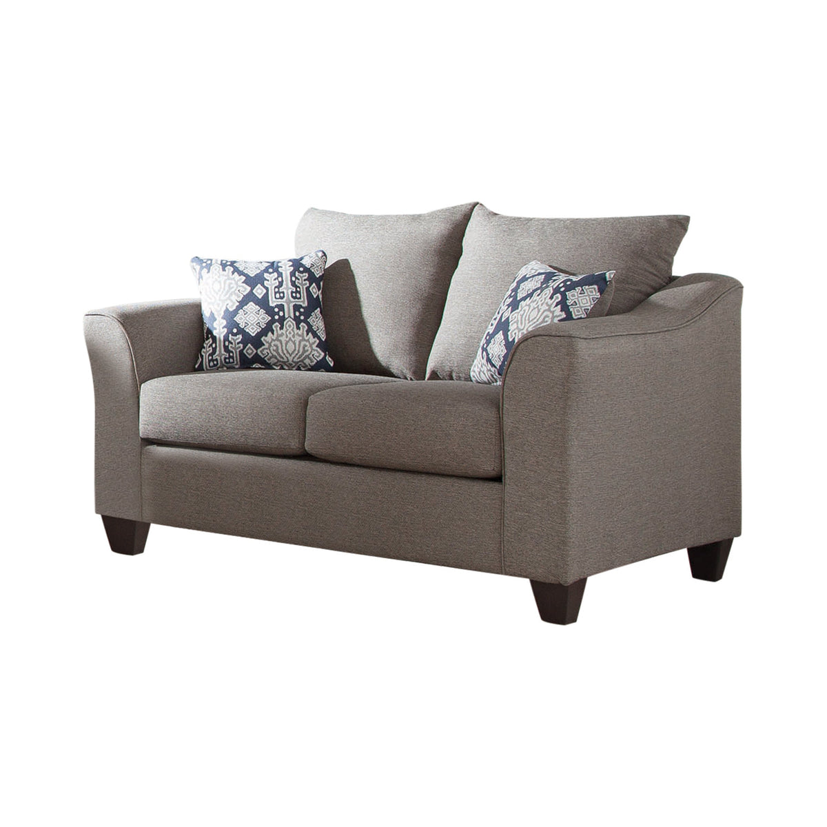 Coaster Salizar Flared Arm Loveseat Grey Model 506022