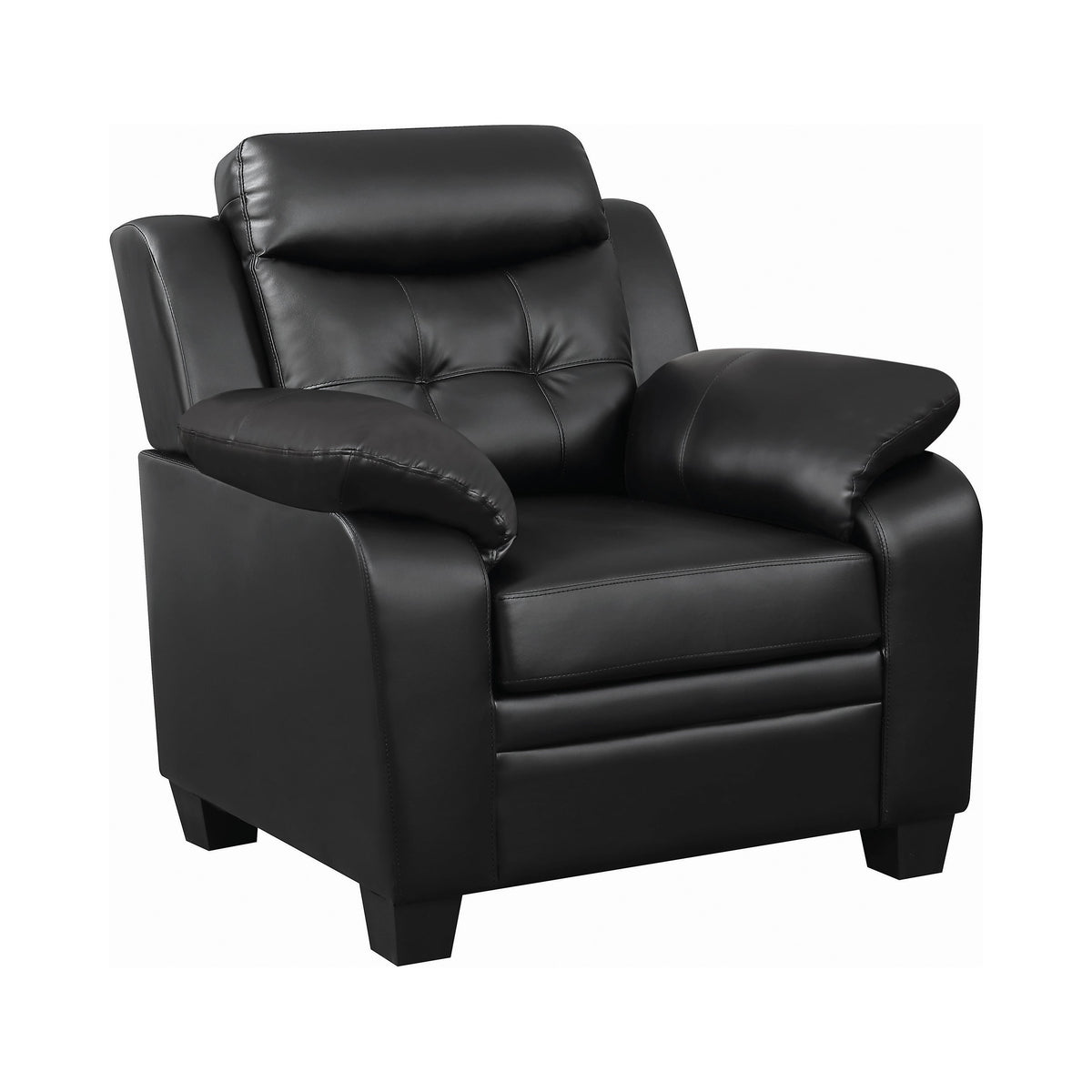 Coaster Finley Tufted Upholstered Chair Black Model 506553