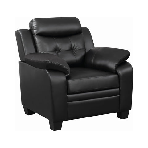 Coaster Finley Tufted Upholstered Chair Black Model 506553