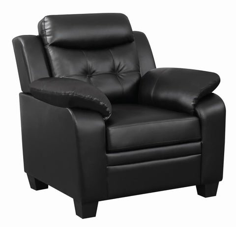 Coaster Finley Tufted Upholstered Chair Black Model 506553