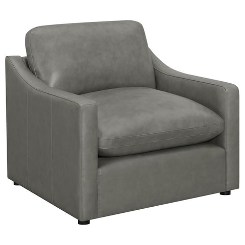 Coaster Grayson Sloped Arm Upholstered Chair Grey Model 506773