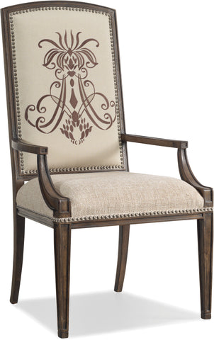 Hooker Furniture Casual Dining Rhapsody Insignia Arm Chair - 2 per carton/price ea