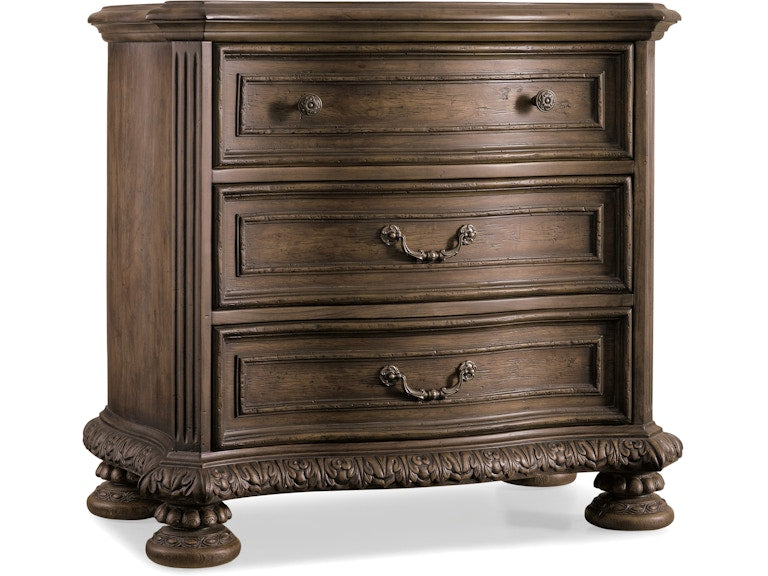 Hooker Furniture Bedroom Rhapsody Three Drawer Nightstand