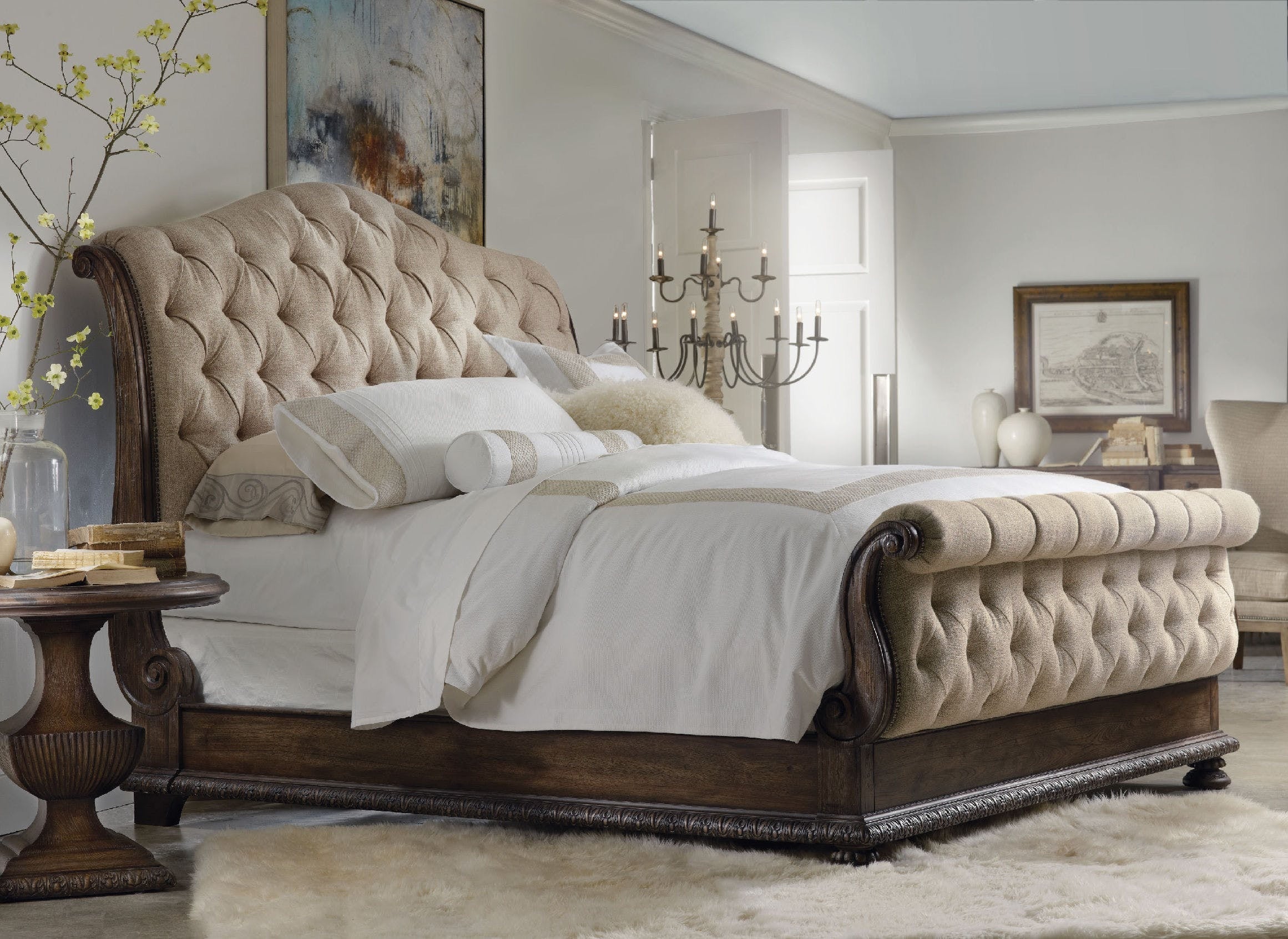 Hooker Furniture Bedroom Rhapsody King Tufted Bed